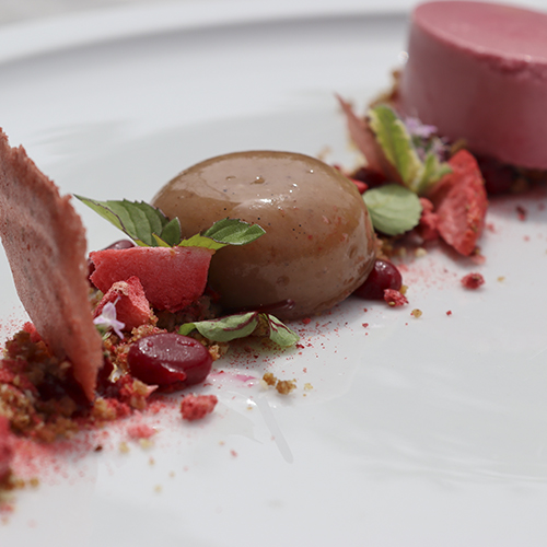 Rhabarbergeleekugeln