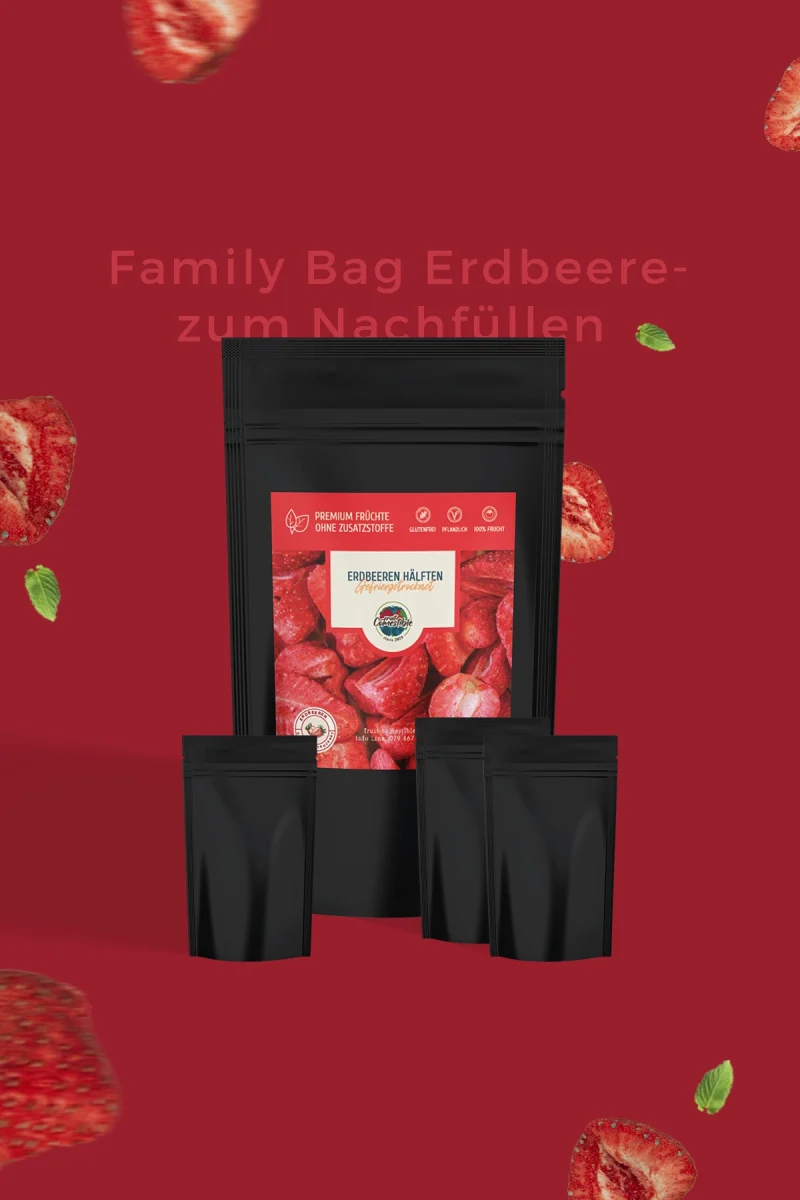 Family Bag Erdbeere | zum Nachfüllen | 200g